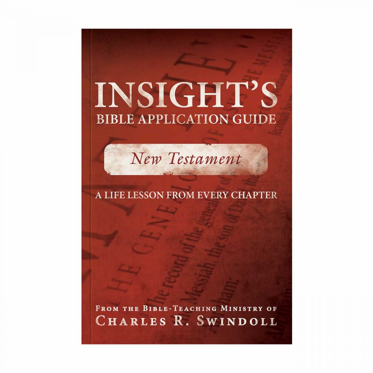 INSIGHT'S BIBLE APPLICATION GUIDE: New Testament, paperback book