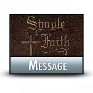 Simple Faith message