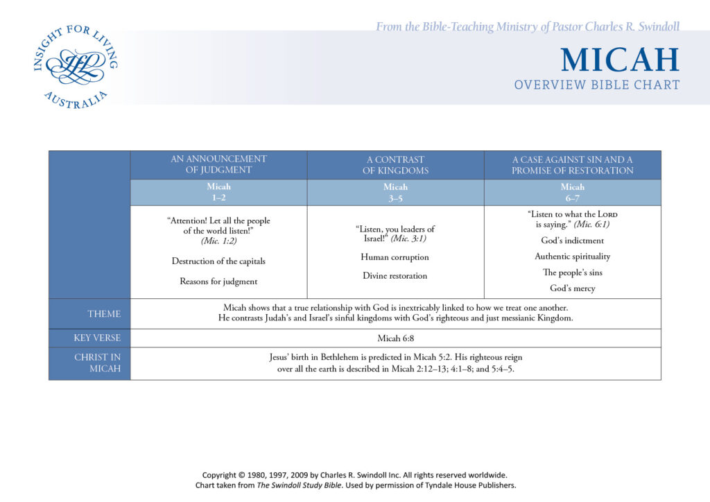 Micah Bible Chart